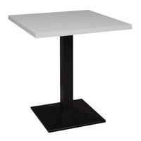 BISTROTISCH Ekzuperiia 70x70x75 schwarz matt/kreidegrau matt lack - Hellgrau, Metall (70/75/70cm) - 58aufmkessel