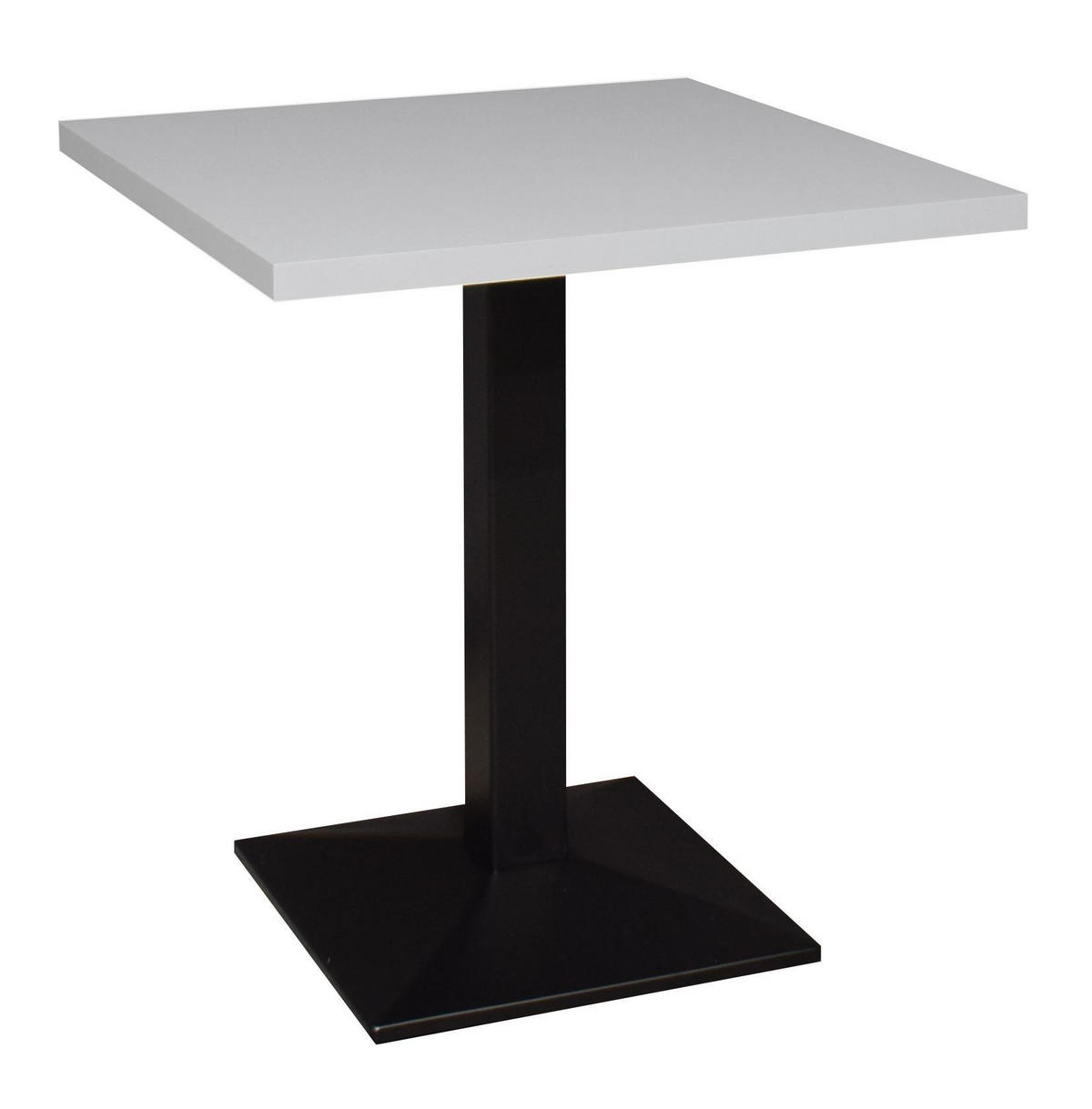 BISTROTISCH Ekzuperiia 70x70x75 schwarz matt/kreidegrau matt lack - Hellgrau, Metall (70/75/70cm) - 58aufmkessel
