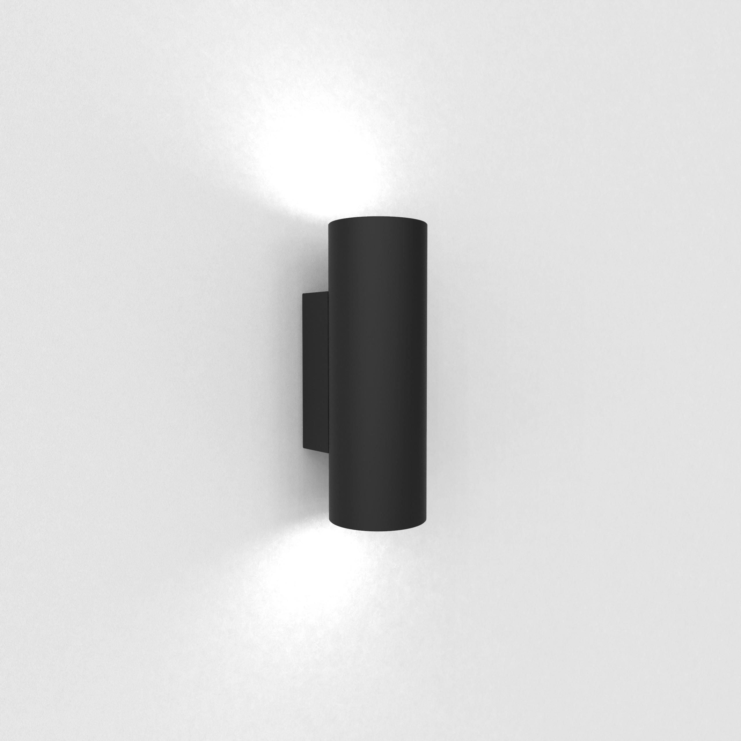 Lumicom Wandleuchte Schwarz 6x18x6 cm