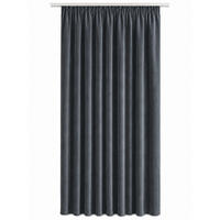 VORHANG Kräuselband Samt 140/145 cm Anthrazit - Anthrazit, Textil (140/145cm) - TiborTex