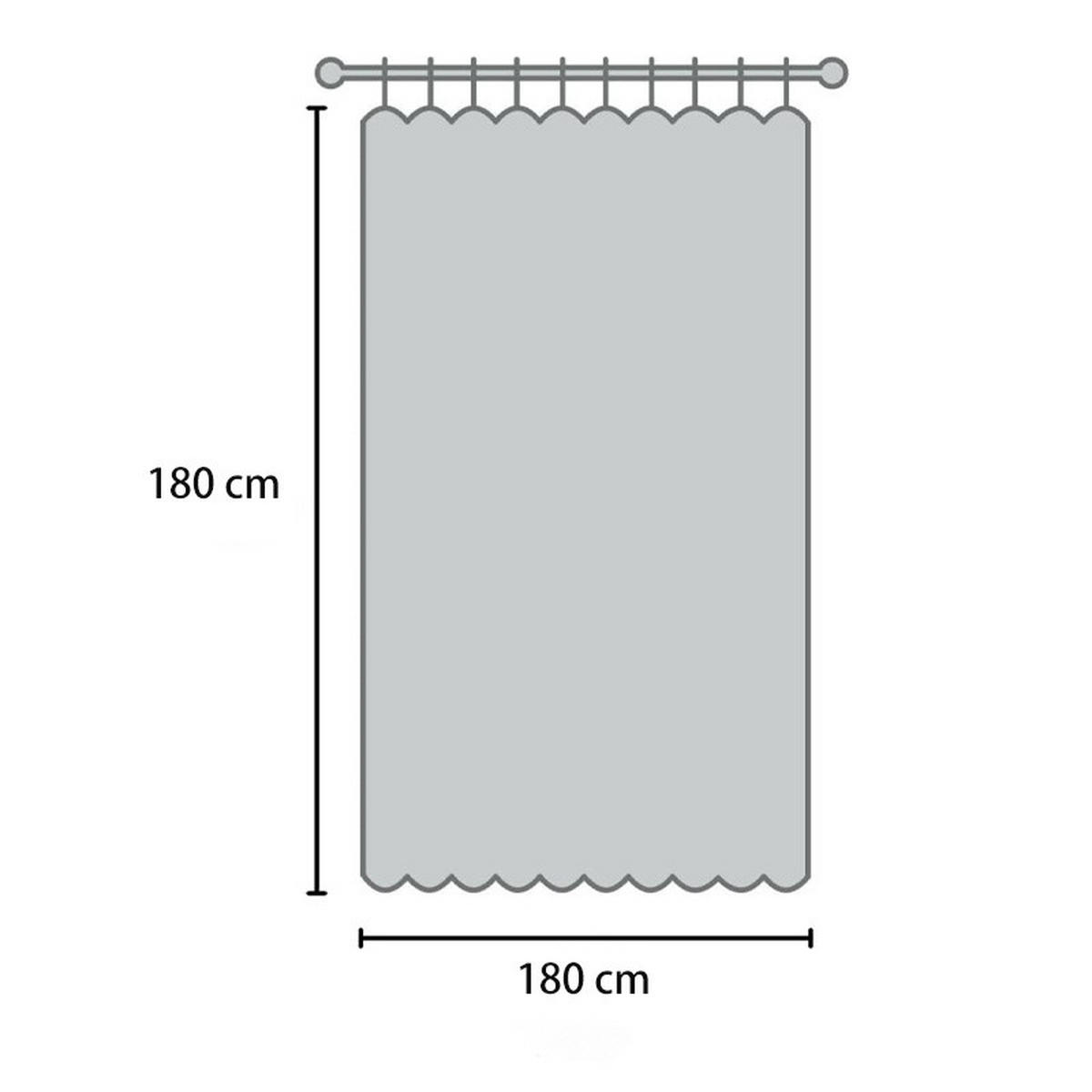 DUSCHVORHANG transparent EVA Blau Einlage wasserdicht mit Magneten fürs Badezimmer 180 cm - Blau, Kunststoff (180/180cm) - MCBOSON