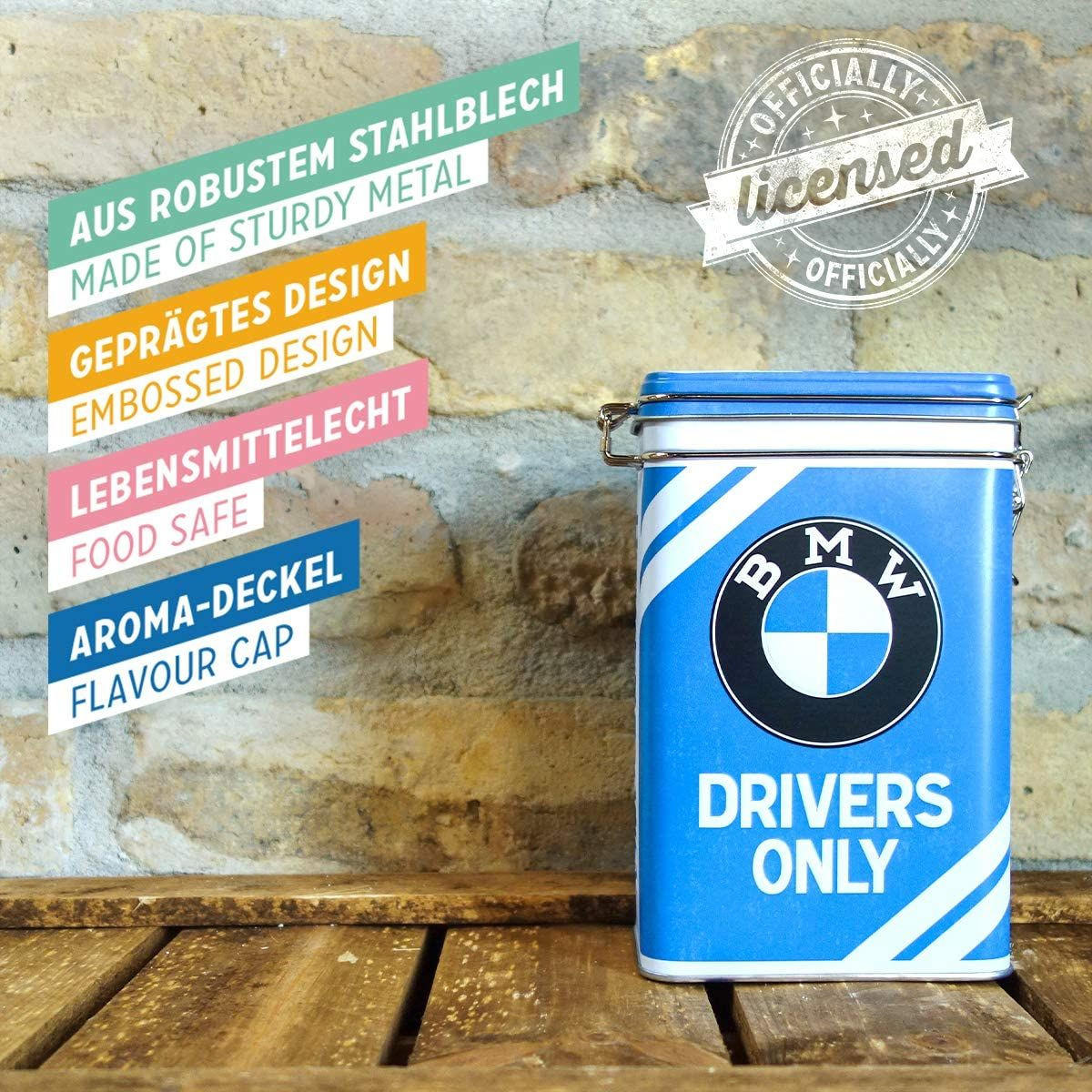 AROMADOSE BMW Drivers Only - Multicolor, Metall (11/17.5/7.5cm) - Nostalgic-Art