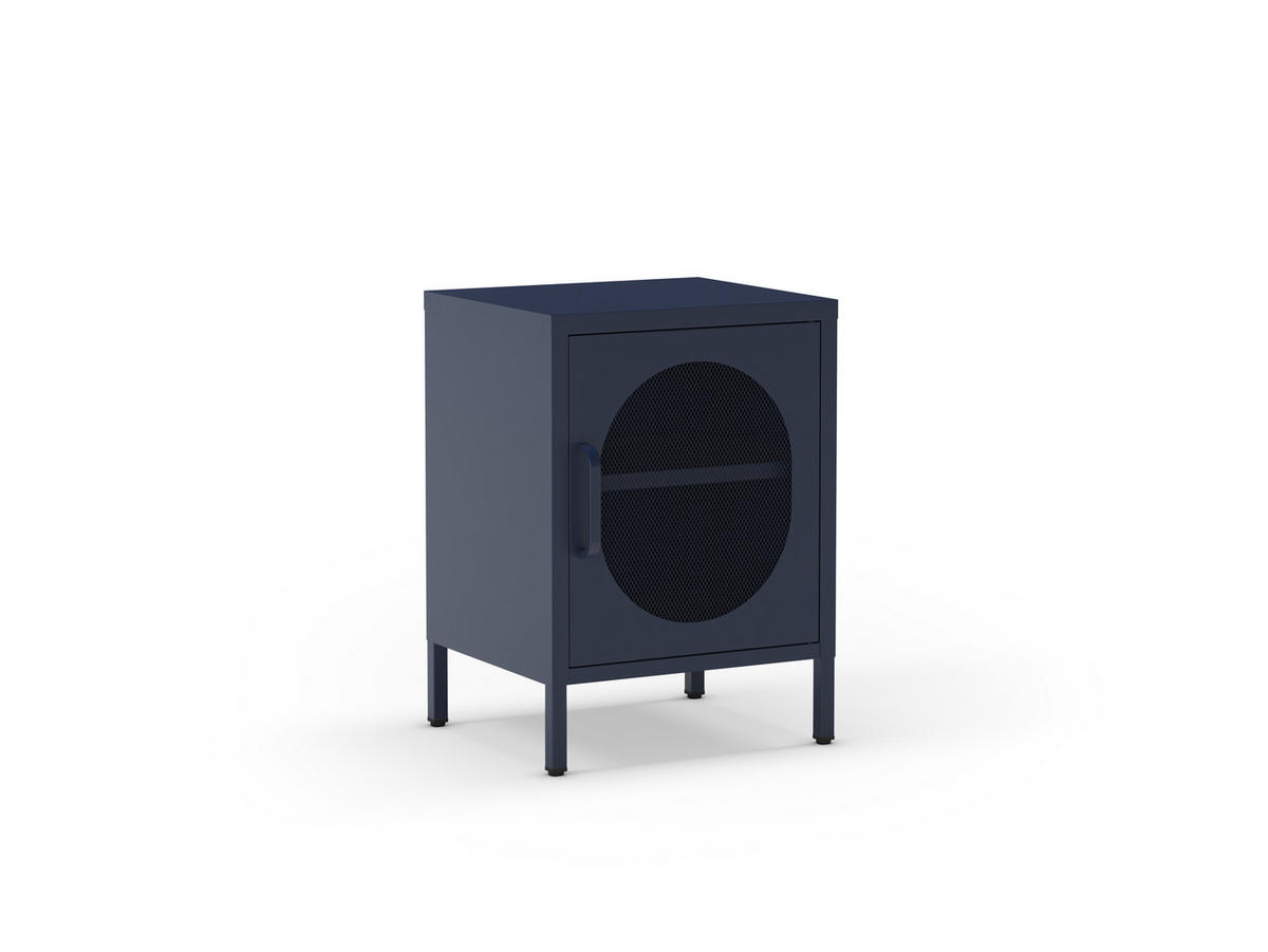 NACHTTISCH Diora Blau 40/35/60 cm - Blau, Metall (35/60/40cm) - Drawer