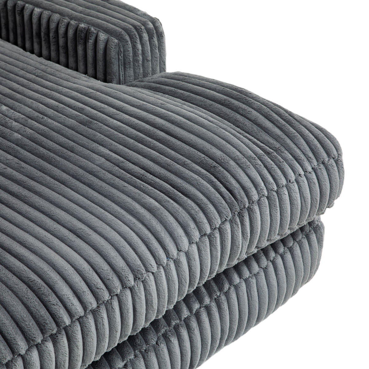 SOFABETT 125/155/63 cm Dunkelgrau - Dunkelgrau, Textil (155/63/125cm)