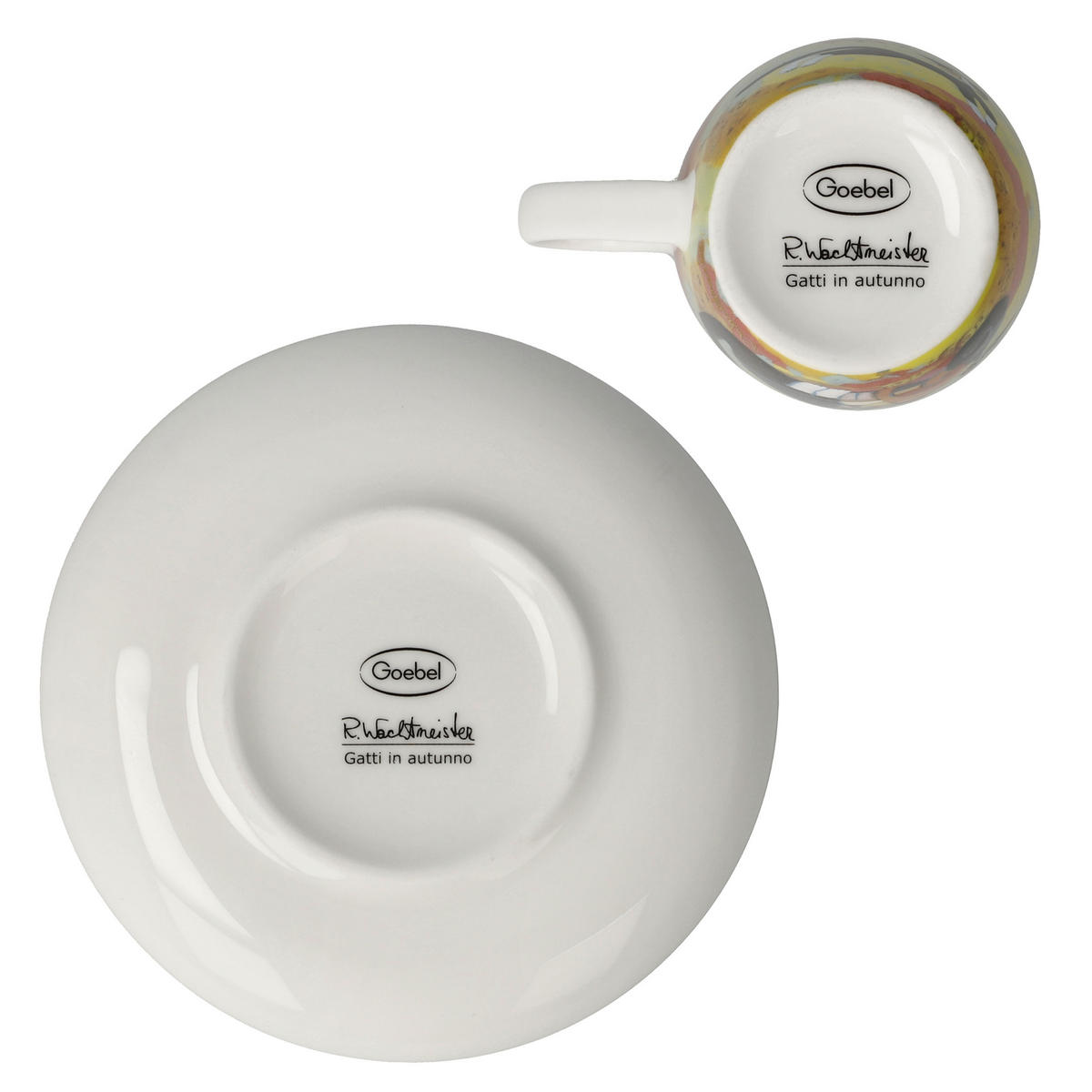 ESPRESSOTASSE Rosina Wachtmeister Gatti in autunno, Fine Bone China, Bunt, 100 ml - Multicolor, Keramik (0.1L) - Goebel