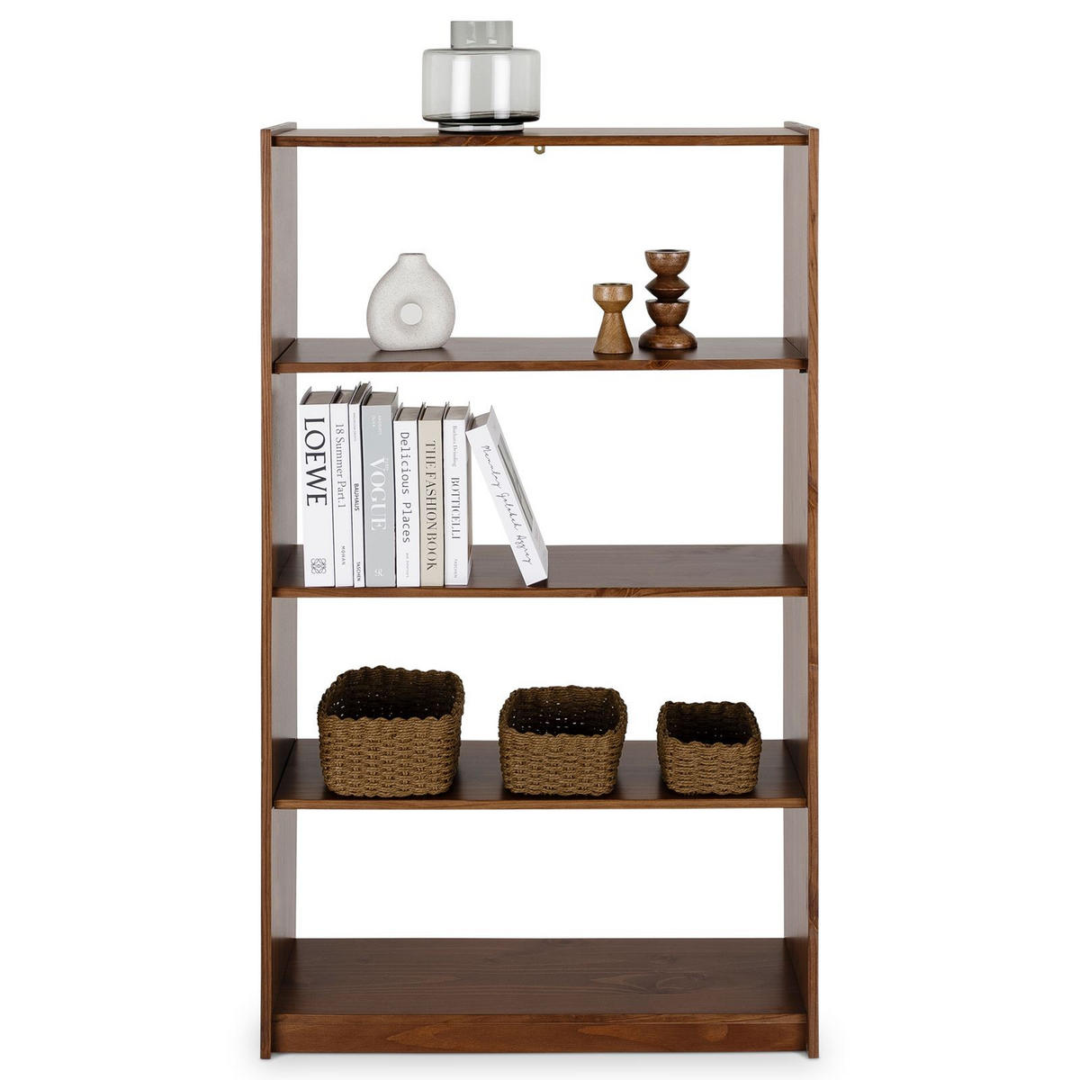 STANDREGAL STANDREGAL - Kastanienfarben, Holz (80/136/30cm) - IDIMEX