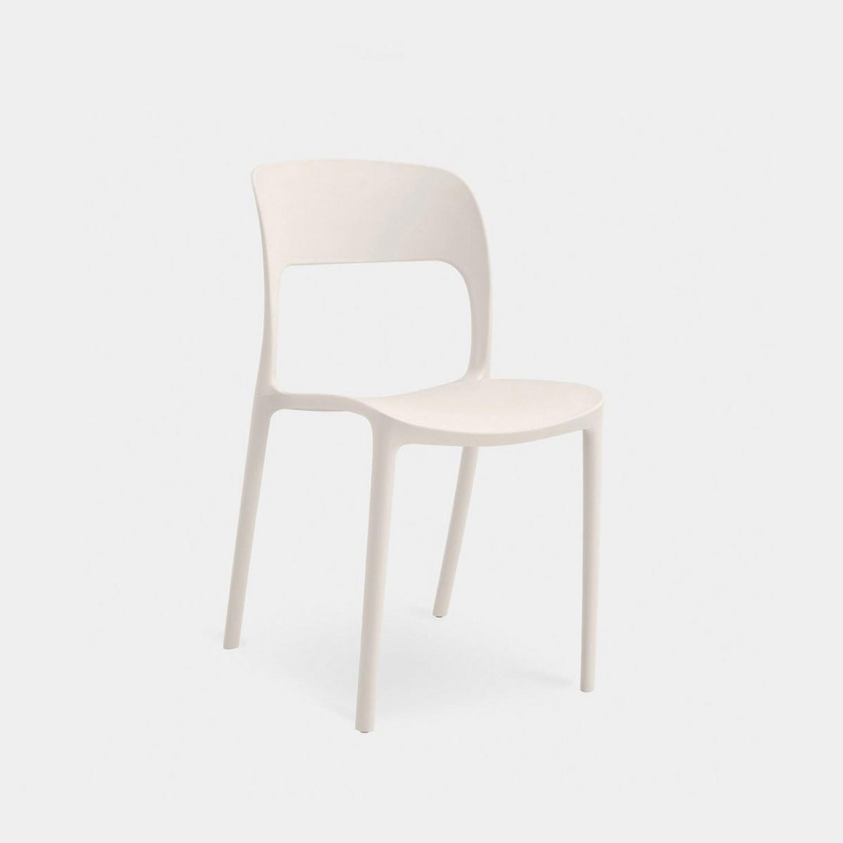 STUHL FÜR DRAUSSEN Klint Beige 46 cm x 83 cm - Beige, Kunststoff (46/83/58cm) - Klast Home