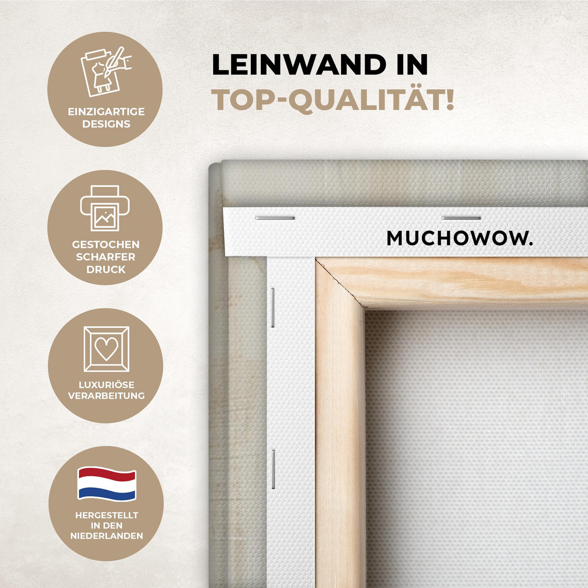 LEINWANDBILD Abstrakt - Liebe - Schwarz und weiß - Modern Deko XXL 80x120 cm - Schwarz, Textil (80/120cm) - MuchoWow