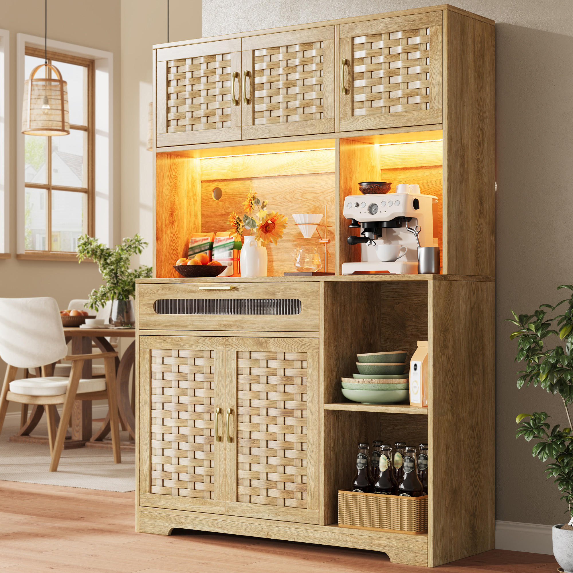 Fohere Küchenschrank Natur 120x180x40 cm