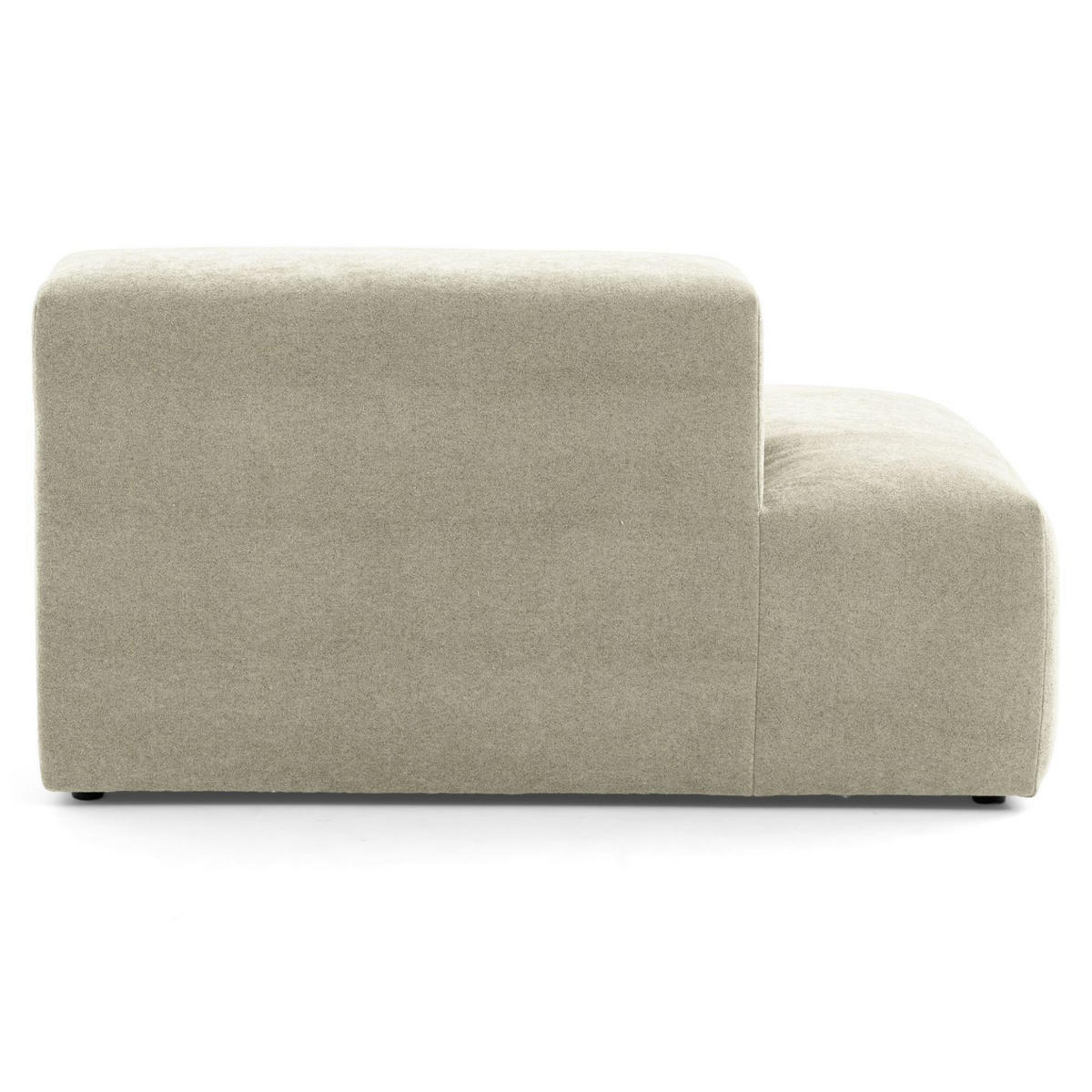 3-SITZER modulares Sofa HEAVEN SET 1 Links, Breite 255 cm Webstoff Olivgrün - Schwarz/Olivgrün, Holz/Kunststoff (255/71/102cm) - Muffo