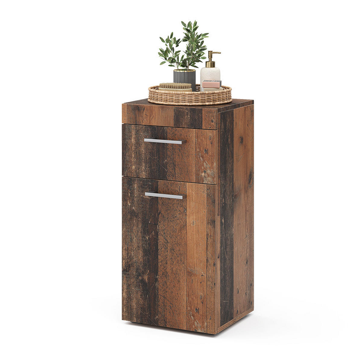 STŘEDNÍ SKŘÍŇKA Luna Oldstyle - hnědá, kompozitní dřevo (37/79/32.6cm) - Vicco