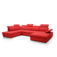 ECKSOFA ORLANDO Rot 356x230x98 cm - Rot, Textil (356/230cm) - FURNLUX