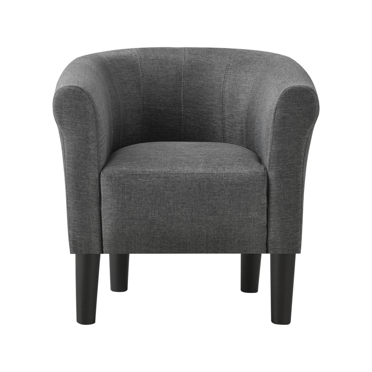 SESSEL Jelgava Textil Grau - Grau, Textil (70/70/58cm) - [en.casa]