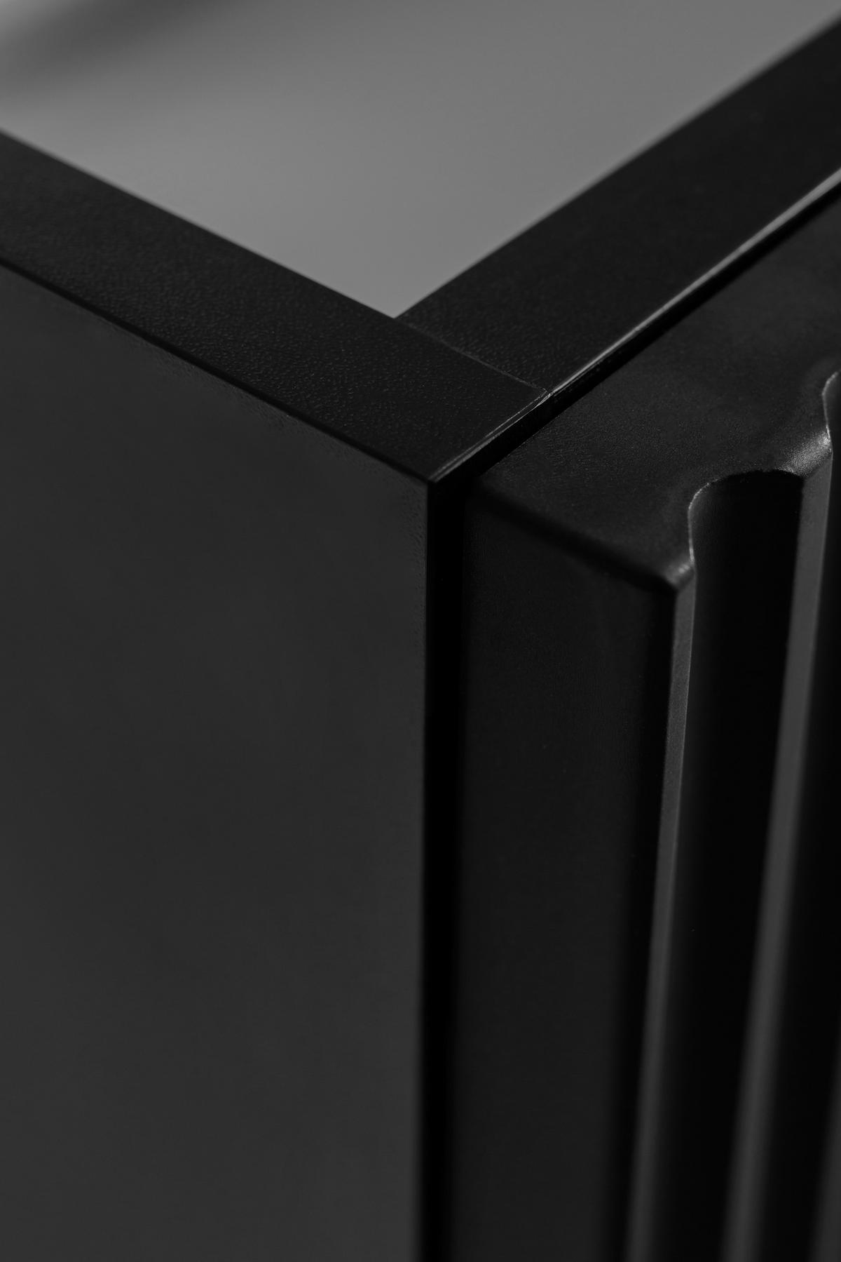 BADEZIMMERSCHRANK : Schwarz/Eiche Craft, 160 (2 x 80) x 58,6 x 46 cm - Schwarz/Braun, Holzwerkstoff (160/58.6/46cm) - 3XE LIVING