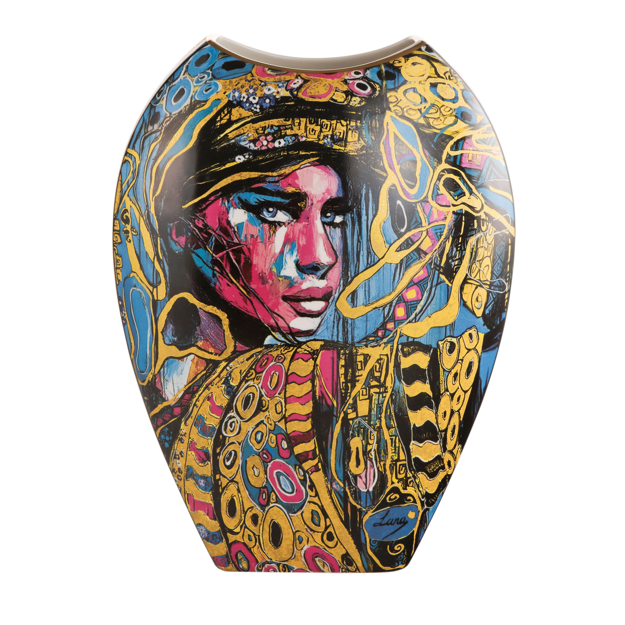 VASE Lana Frey - Aphrodite, Porzellan, Bunt, 30 cm - Multicolor, Keramik (30cm) - Goebel