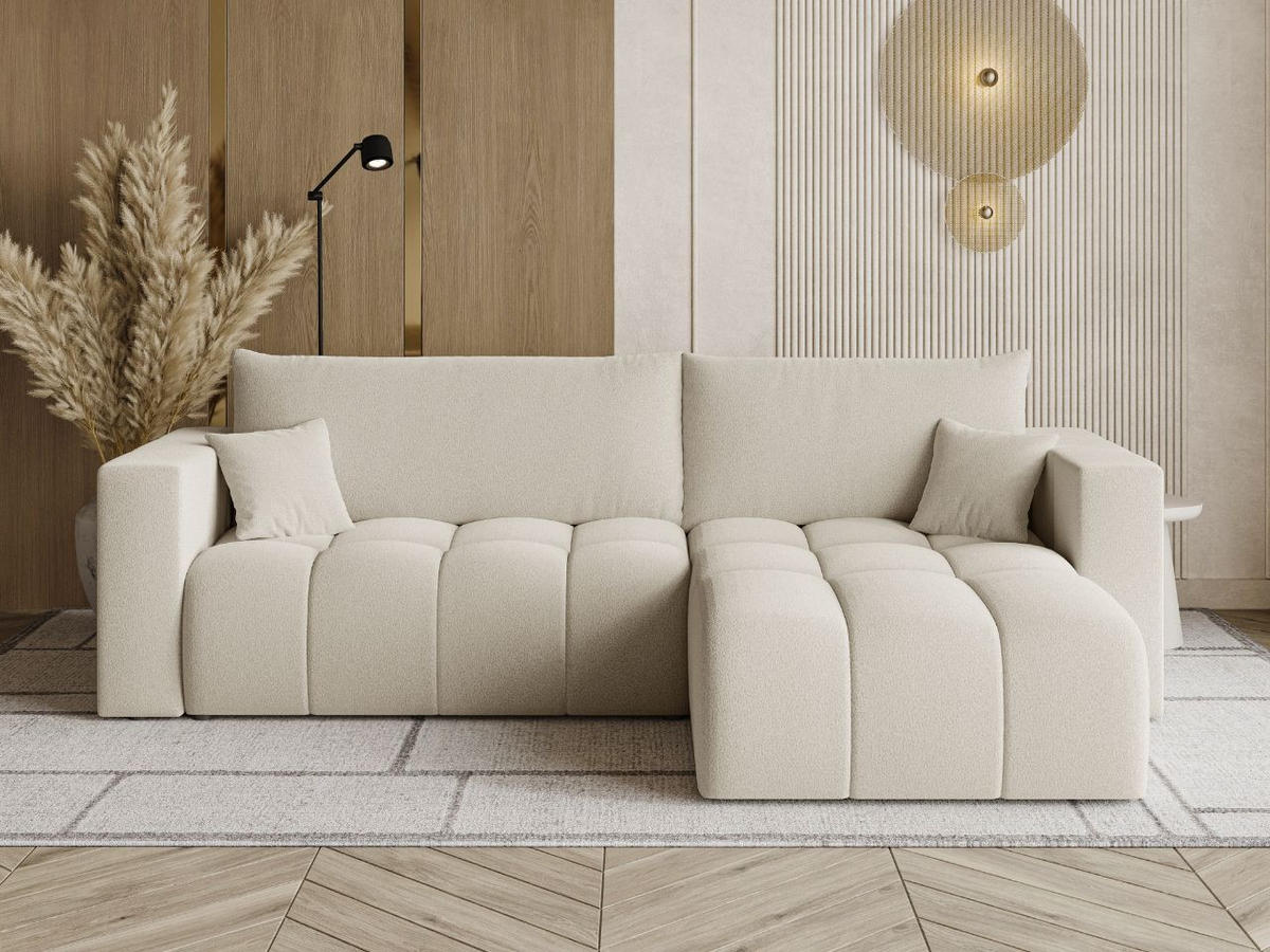 ECKSOFA Neva Beige - Beige, Holz/Textil (280/170cm) - Graingold