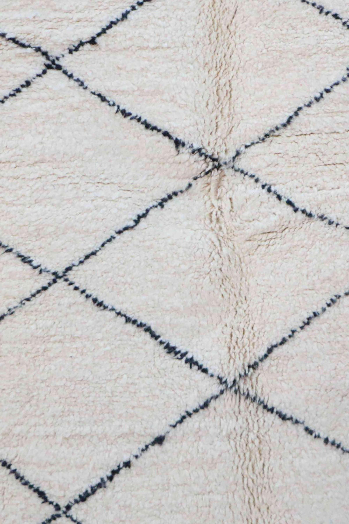 BERBERTEPPICH aus reiner Wolle 158x 256 cm - Beige, Naturmaterialien (158/256cm) - AFK Living