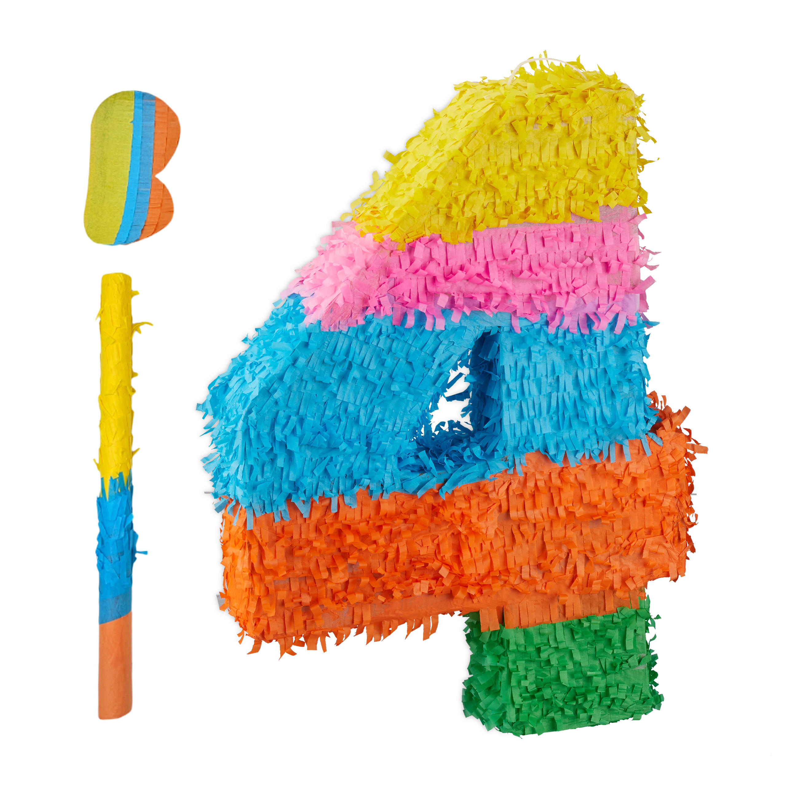 Relaxdays PINATA Barevná 3dílná-sada číslice