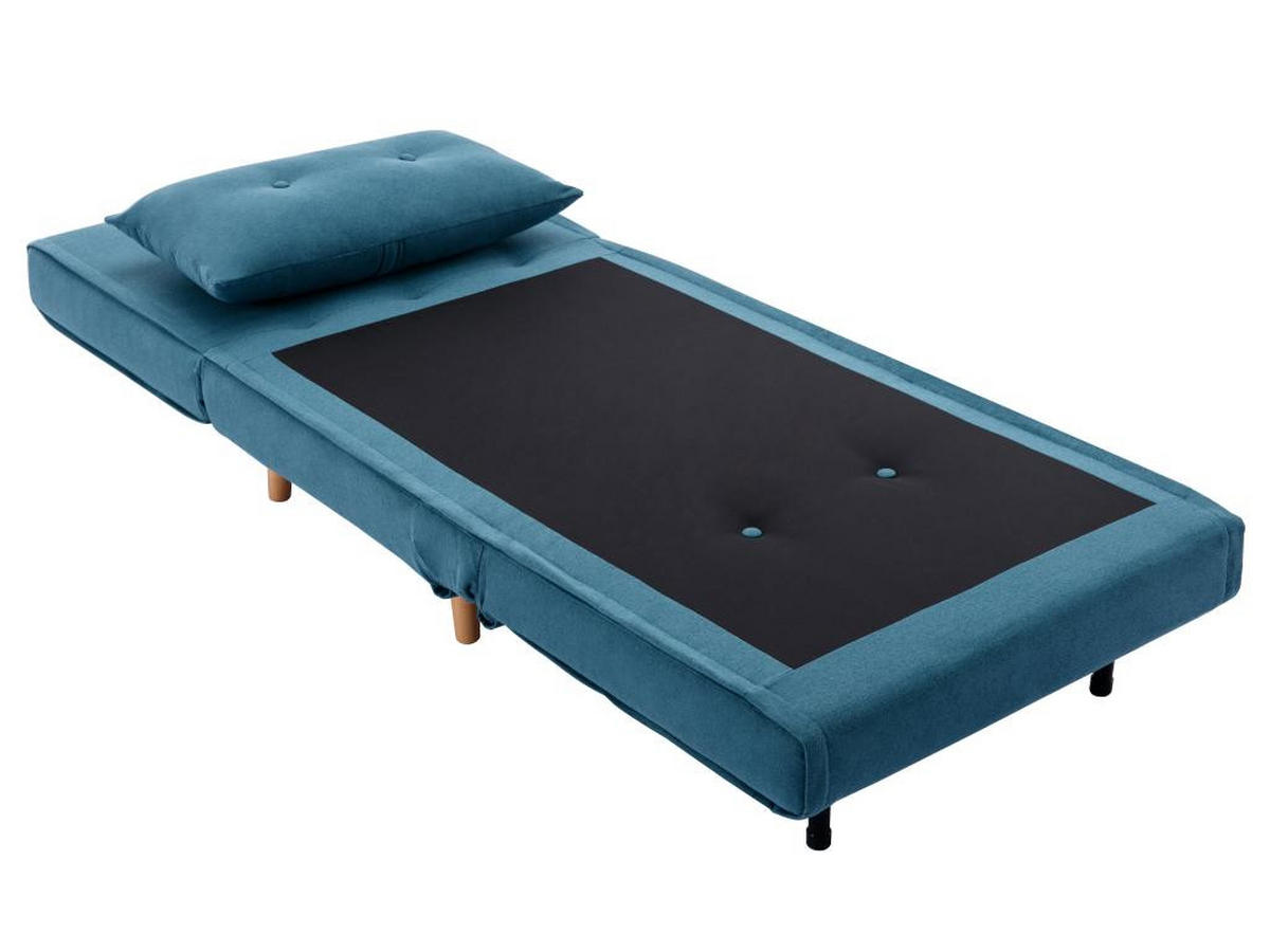 SESSEL mit Schlaffunktion - Stoff - Blau - URIBIA - Blau, Textil (91/81/77.5cm) - Vente-Unique