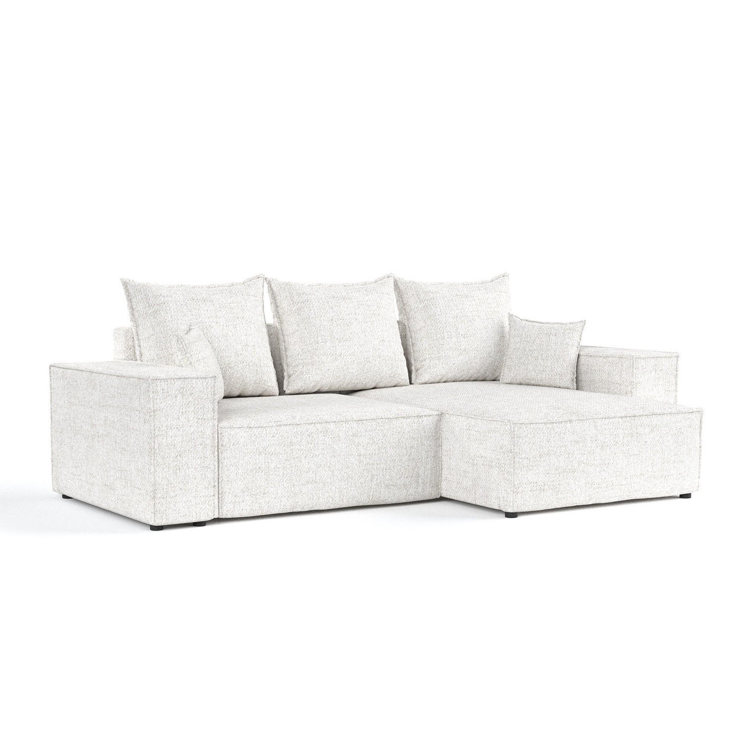 AltaBeds ROHOVÁ SEDAČKA SENSO, textil, Krémová