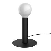 TISCHLEUCHTE Puro - Schwarz, Metall (4/4/20cm) - Lumicom