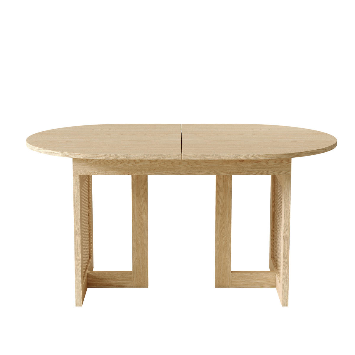 ESSTISCH ausziehbar 150-200/90 cm mit Rattan-Beinen DE-39789 Eichenfarbe - Eichefarben, Holzwerkstoff (90/200/75cm) - ComfortXL