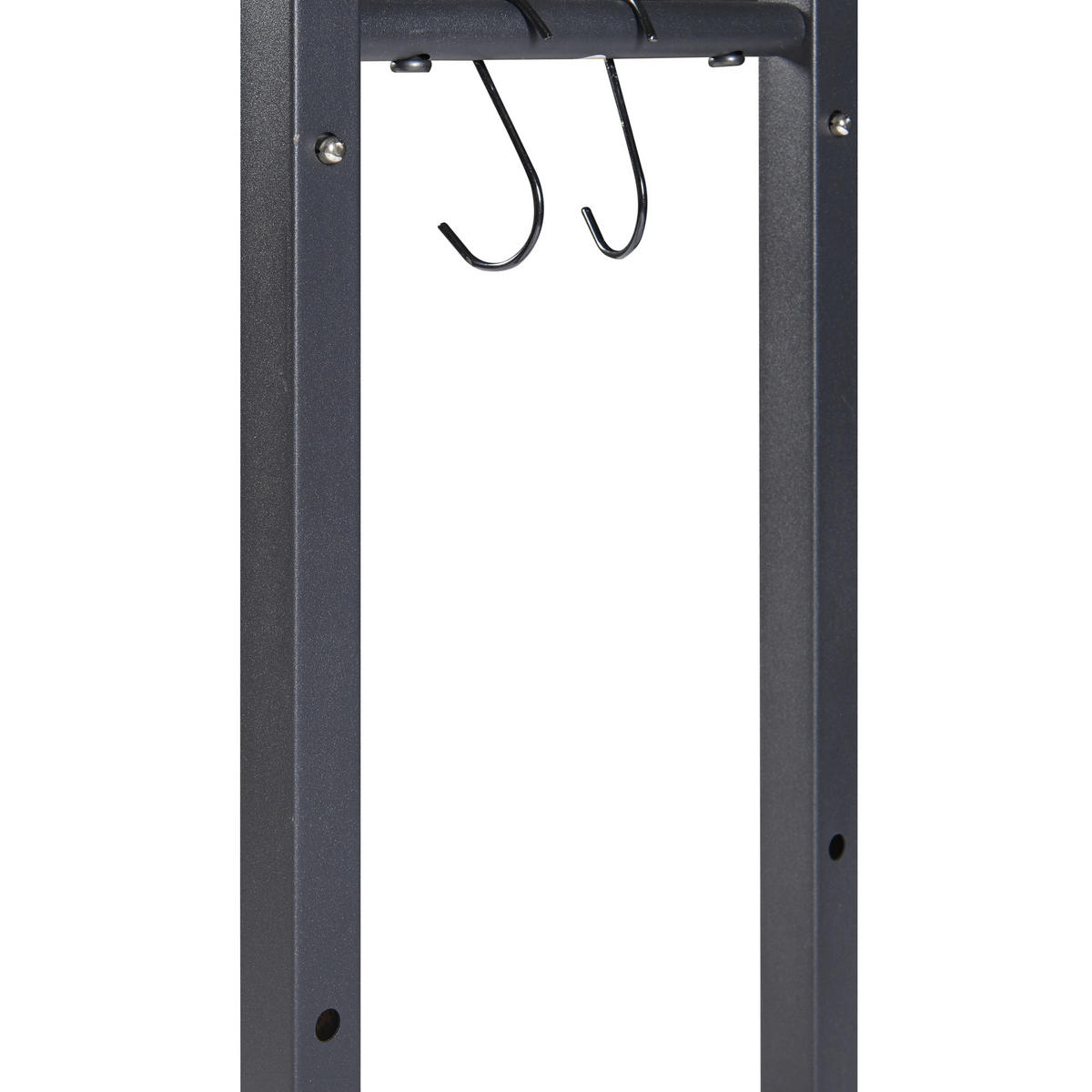 KAMINHOLZREGAL Kasan - Schwarz, Metall (100/150/25cm) - [en.casa]