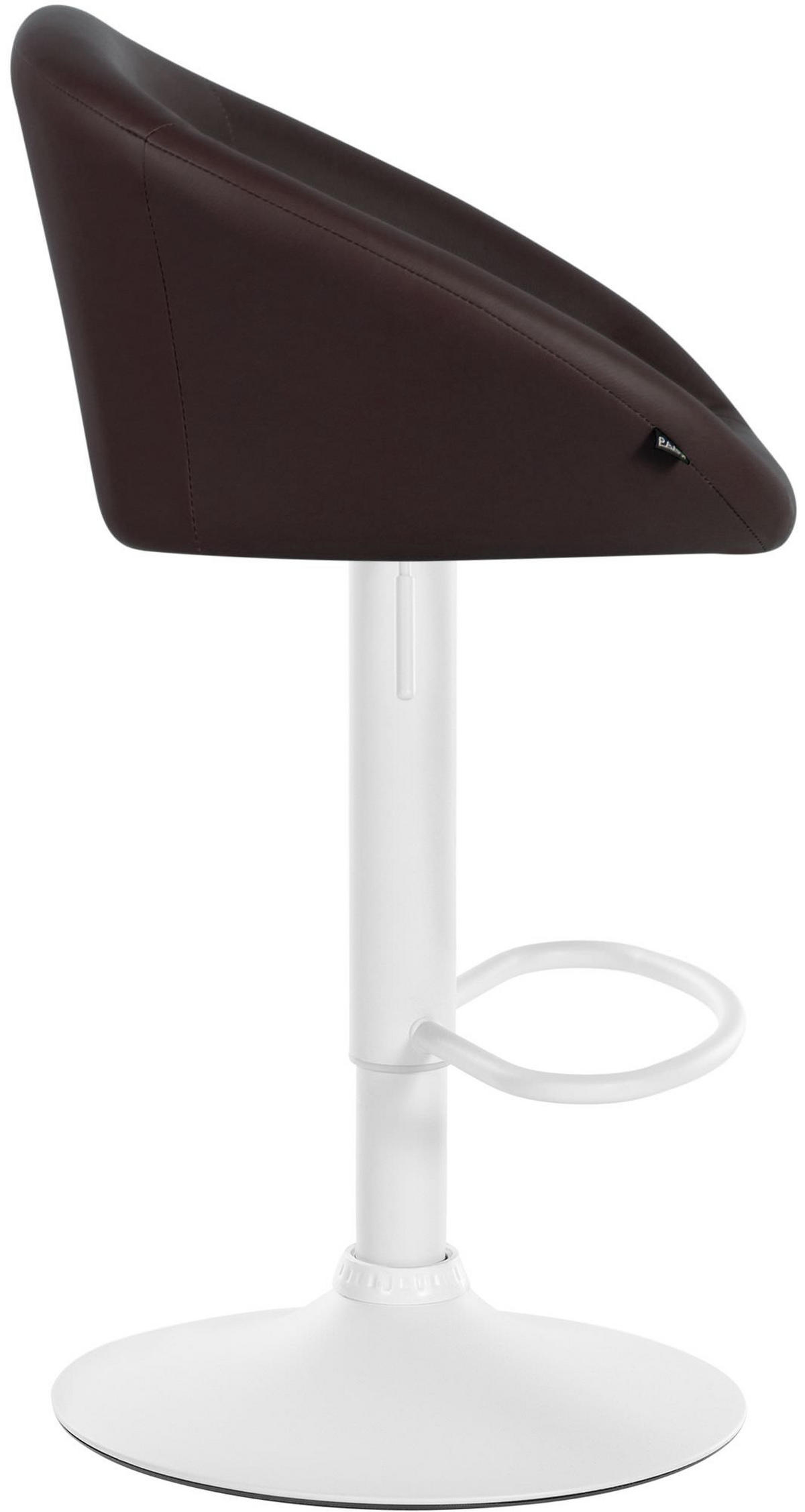 BARHOCKER Lederlook braun - Braun, Textil (55/86/51cm) - CLP