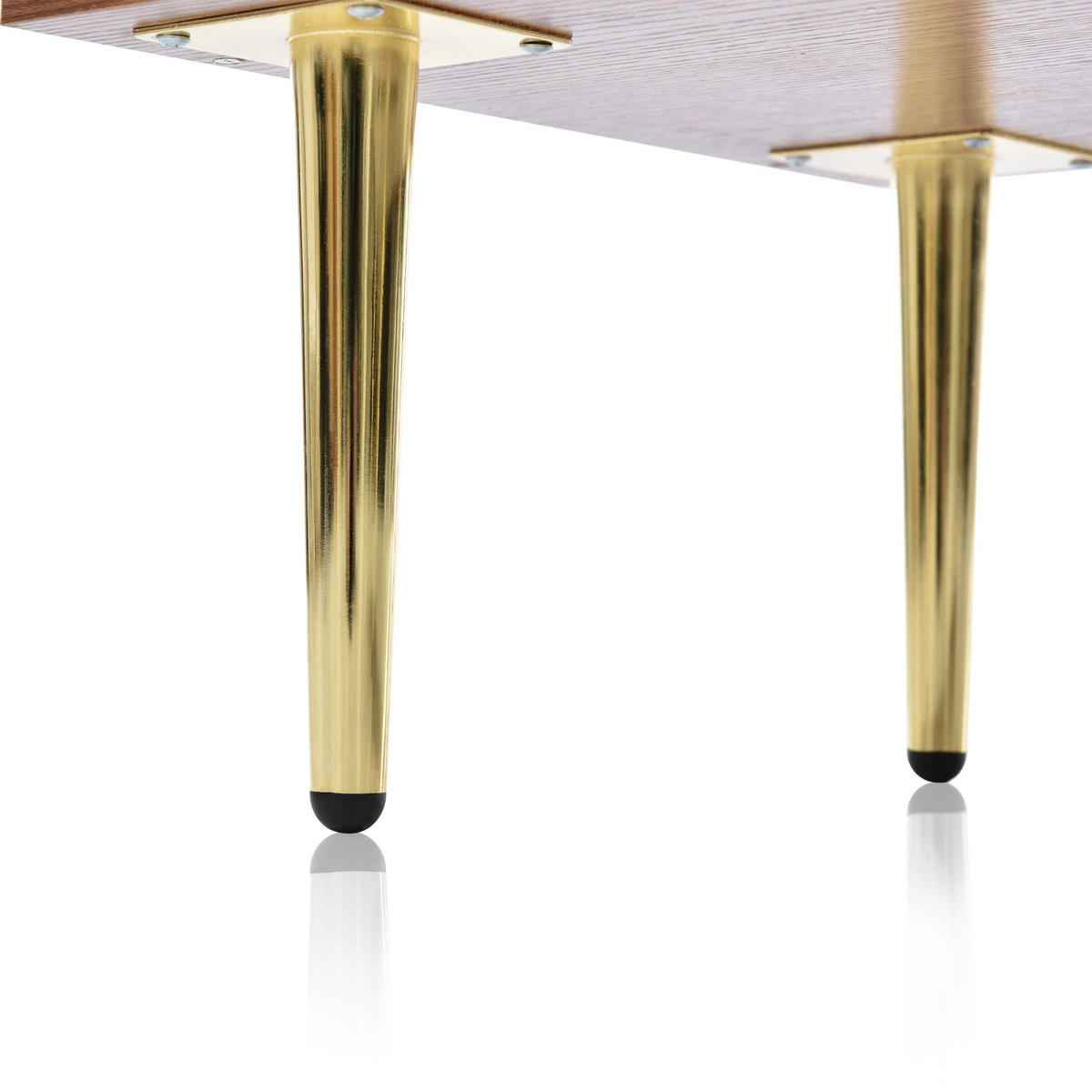 KOMMODE DE-37463 90/120/40 cm mit Rattan-Details Nussbaum - Walnussfarben, Holzwerkstoff (120/90/40cm) - ComfortXL