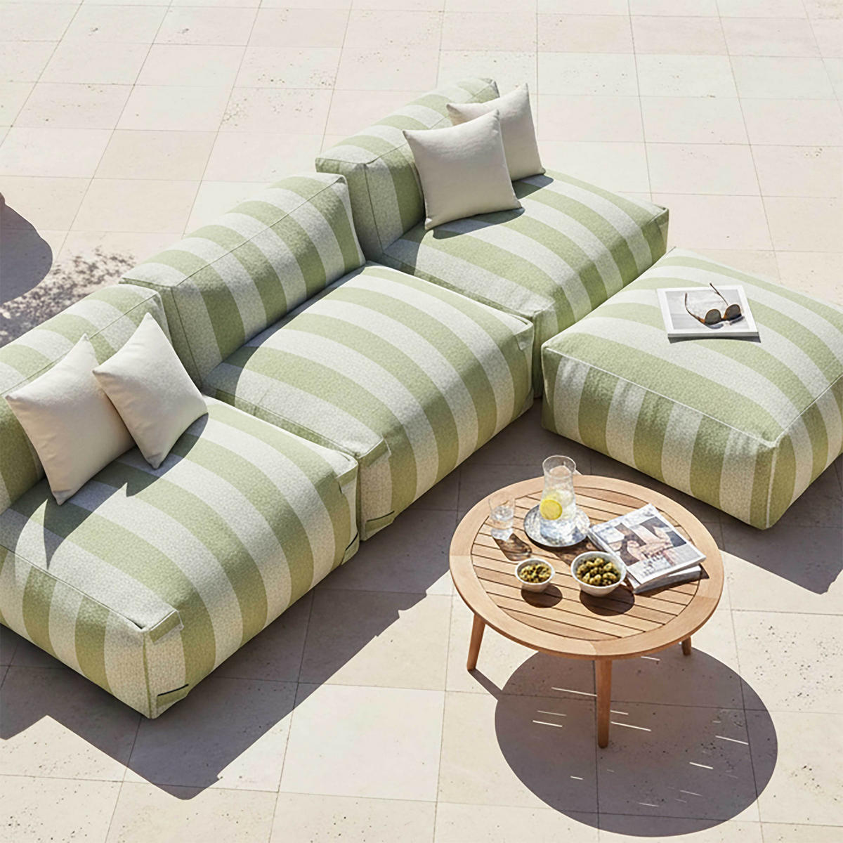 GARTENSESSEL, Kaktusgrün - Grün, Textil (85/65/85cm) - Oviala