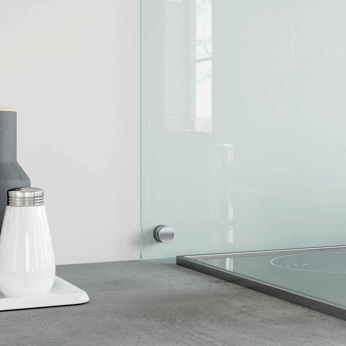 KÜCHENRÜCKWAND Glas 90x50 cm Transparent Wand-Spritzschutz - Transparent, Glas (90/50/0.6cm) - DELUKE