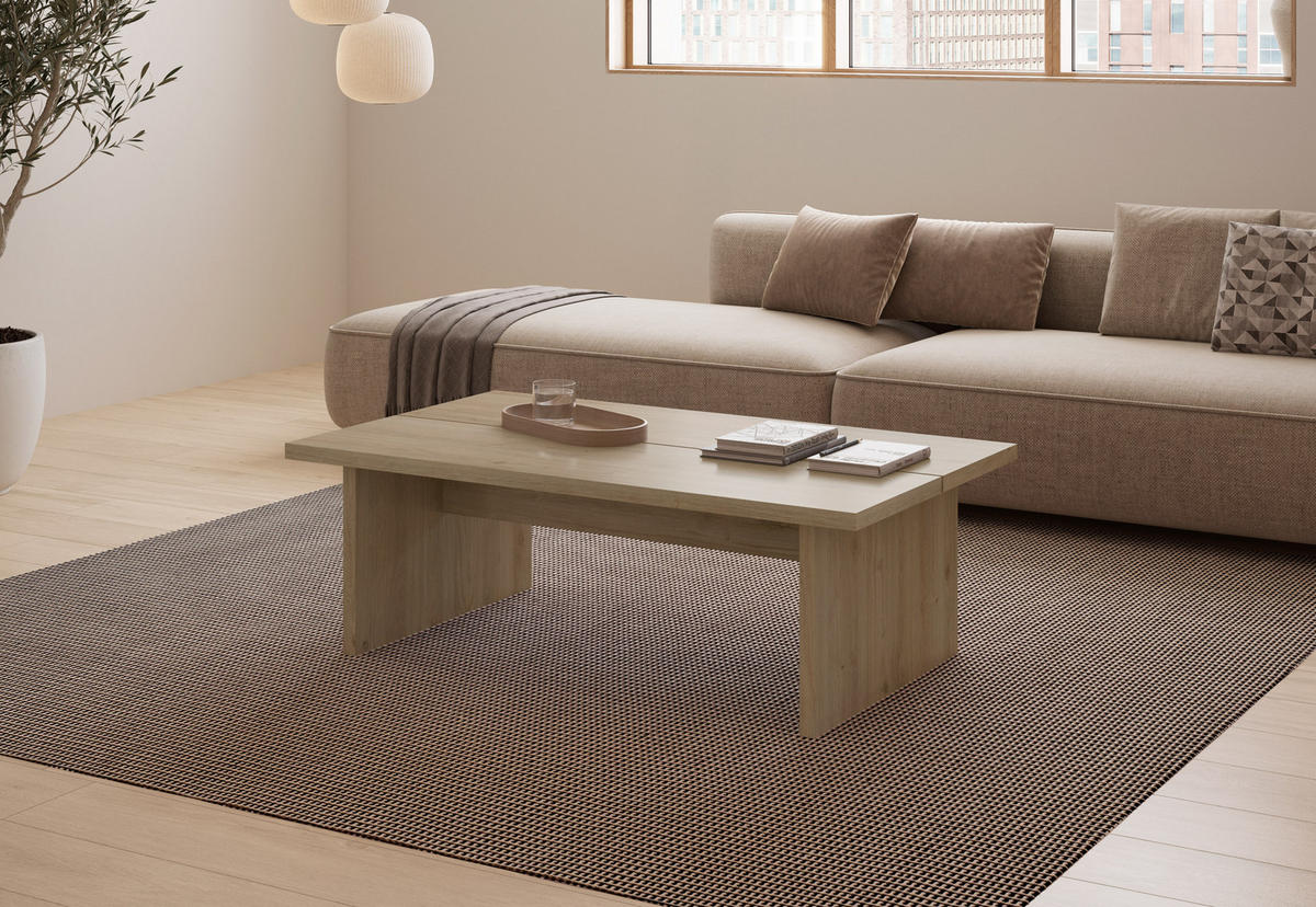 ESSTISCH Loana Braun 120/70/40 cm - Braun, Holz (120/70/40cm)