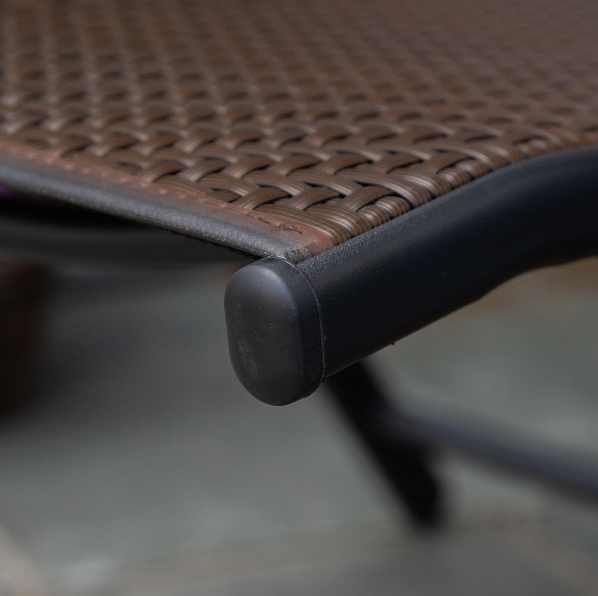 KLAPPSTUHL 58/71/111 cm braun aus PE-Rattan und Stahl 7-fach verstellbar - Braun, Kunststoff (71/111/58cm) - OKWISH