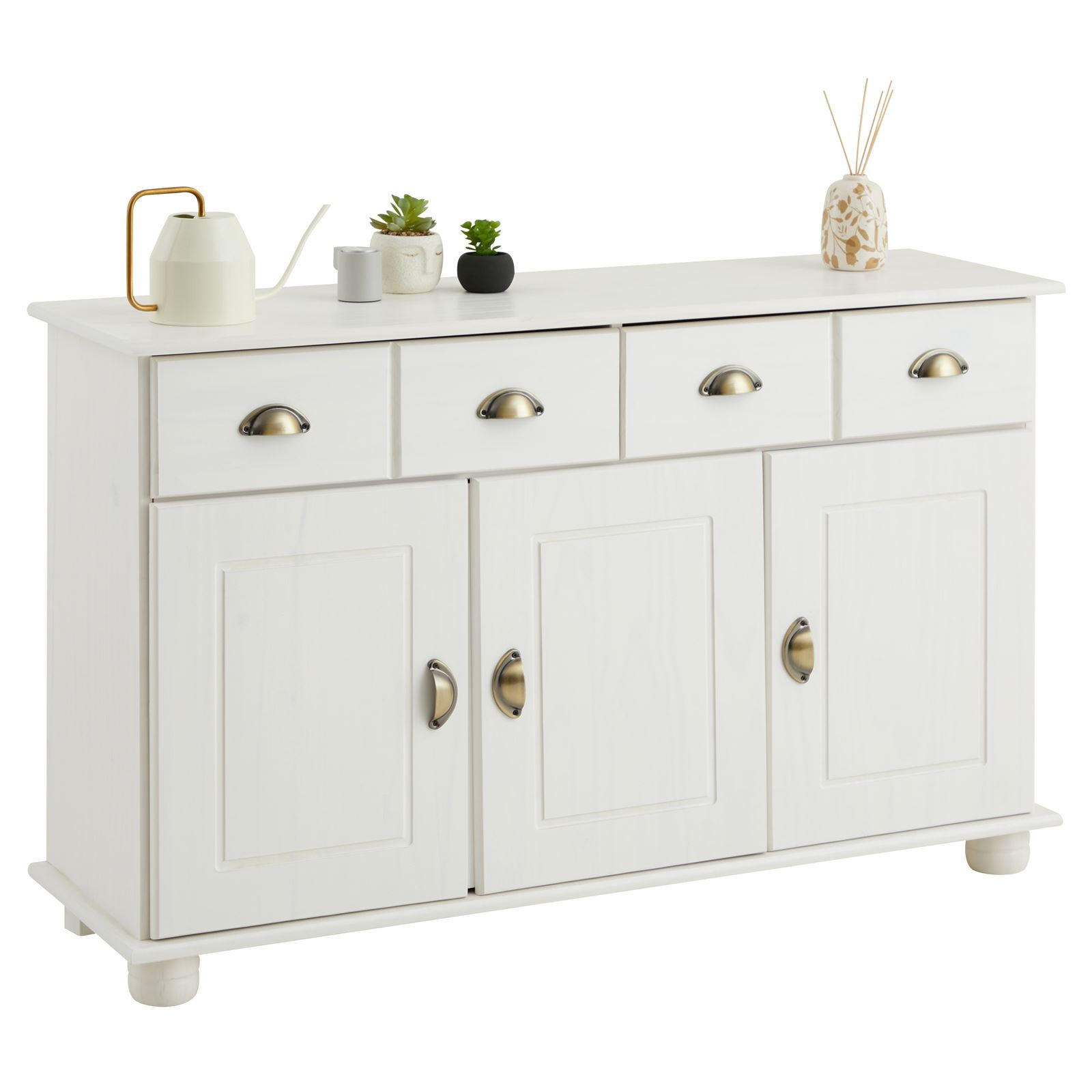 SIDEBOARD COLMAR - Weiß, Holz (116/74/35cm) - IDIMEX