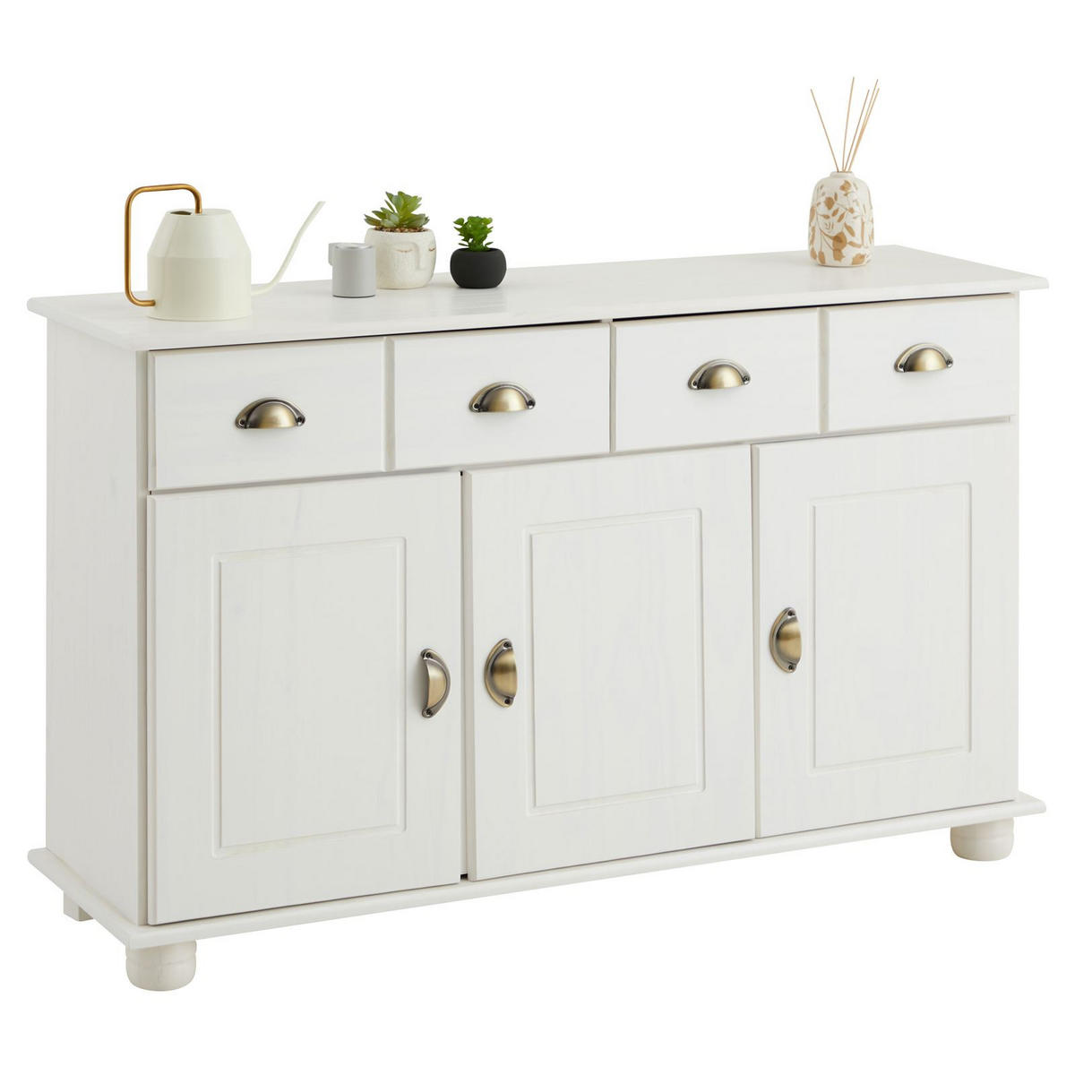 SIDEBOARD COLMAR - Weiß, Holz (116/74/35cm) - IDIMEX