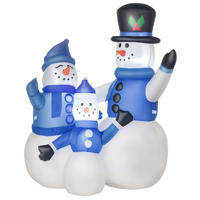 WEIHNACHTS-SCHNEEMANN Weiß 100.0/55.0/120.0cm - Weiß, Textil (55/120/100cm)