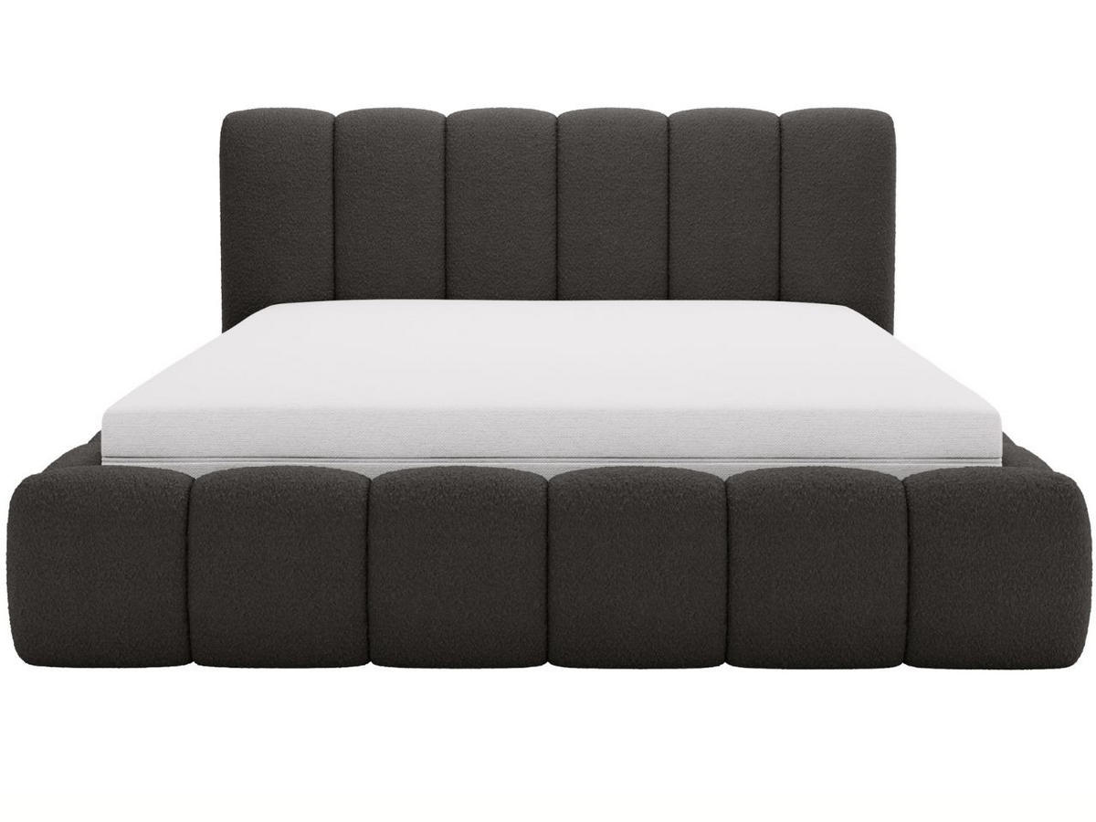 POLSTERBETT Cloud 200x200 Bouclé-Stoff Schwarz - Schwarz, Textil (200/200cm) - Graingold