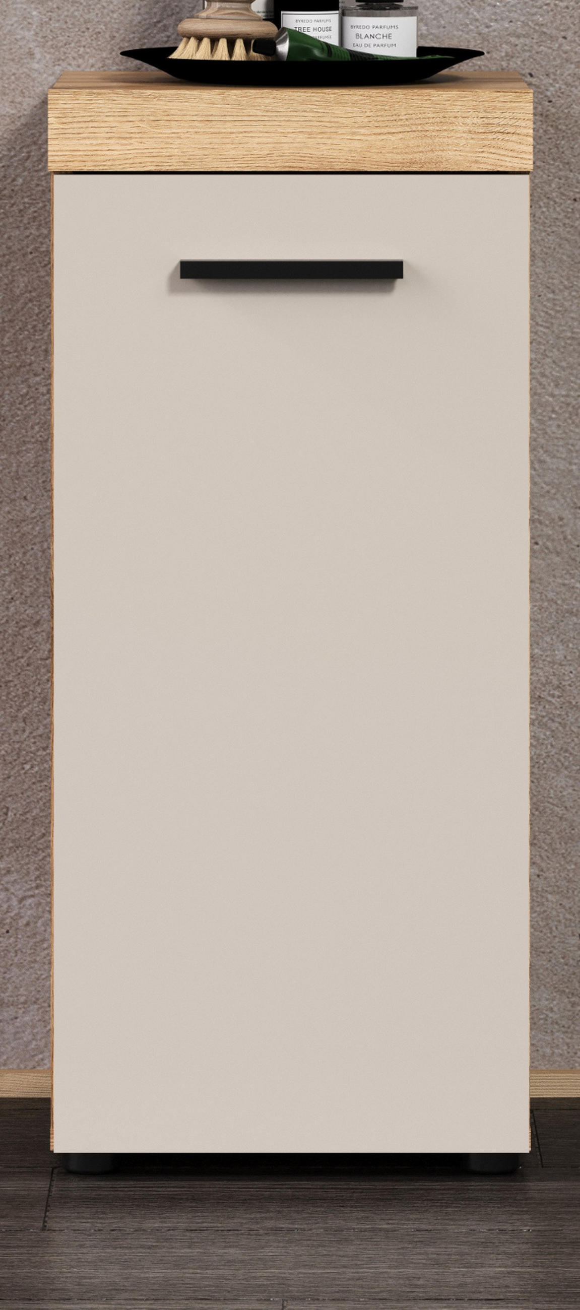 KOMMODE Kaschmir, Evoke Eiche 36 x 81 cm, Badschrank in modernem Design - Kaschmir/Eichefarben, Holzwerkstoff/Kunststoff (36/81/31cm) - Top.Furn