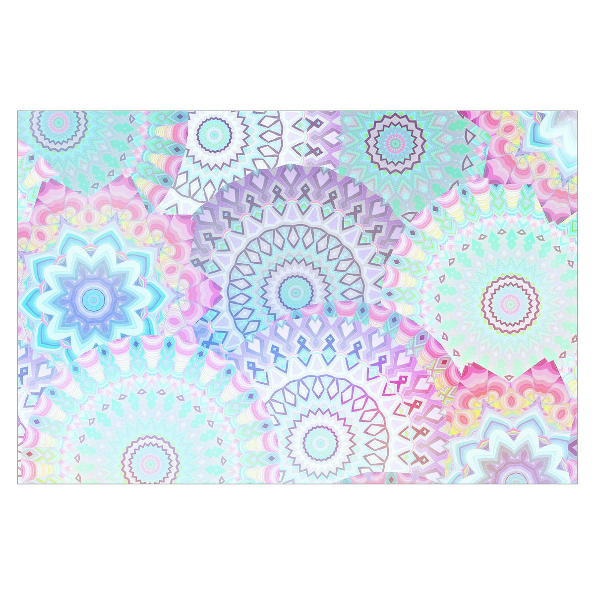 FOTOTAPETE Sommerträume Mandalas 432/290 cm - Multicolor, Papier (432/290cm) - Bilderwelten