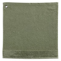 HANDTUCH MIT ÖSE Curl matchagrün 50 x 50 cm - Grün, Textil (50/50cm) - Winkler