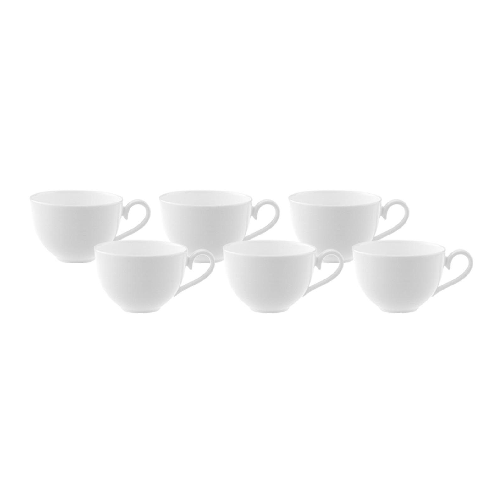 KAFFEE- OBERTASSE Royal weiß 200 ml 6er Set - Weiß, Keramik (0.2L) - Villeroy & Boch
