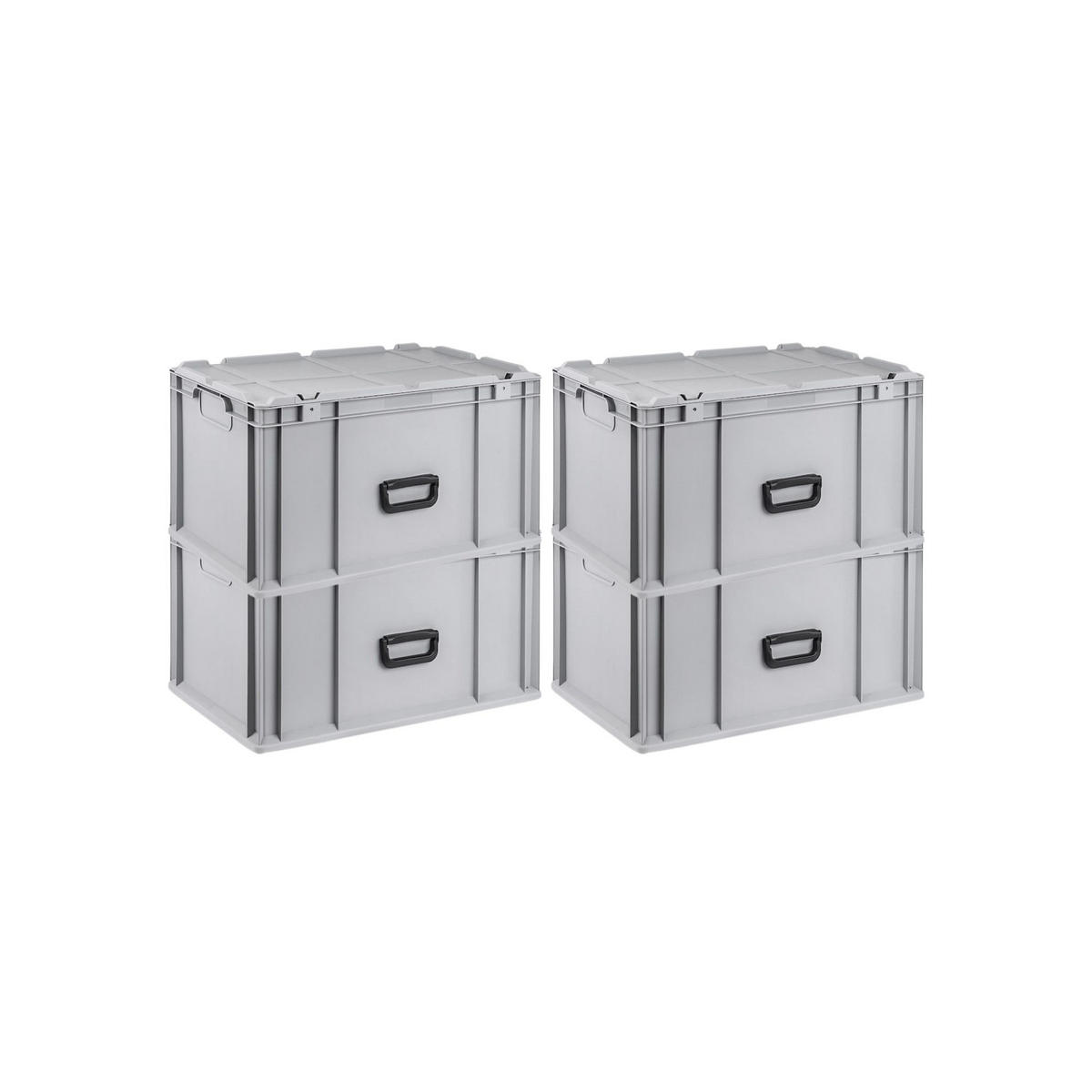 EUROBOX 4x Nextgen Portable 335x40x60cm 65 Liter - Grau, Kunststoff (40/33.5/60cm) - PROREGAL