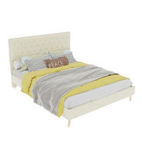 POLSTERBETT 140/200 cm DE-32971 mit Matratze Beige - Beige, Metall (140/200cm) - ComfortXL