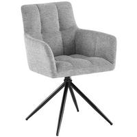 ESSZIMMERSTUHL Jonah 59x59x87 cm hellgrau - Hellgrau, Textil (59/87/59cm) - furnicato