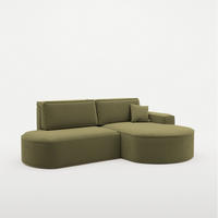 ECKSOFA Venedig Mit Schlaffunktion - Grün, Holzwerkstoff/Textil (278/179cm) - Fun Möbel