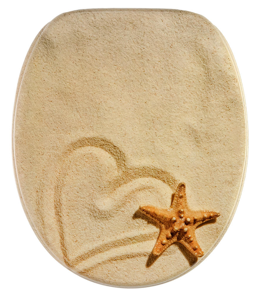 WC-SITZ mit Absenkautomatik Sandy - Braun, Holzwerkstoff (38/6/47cm) - Sanilo