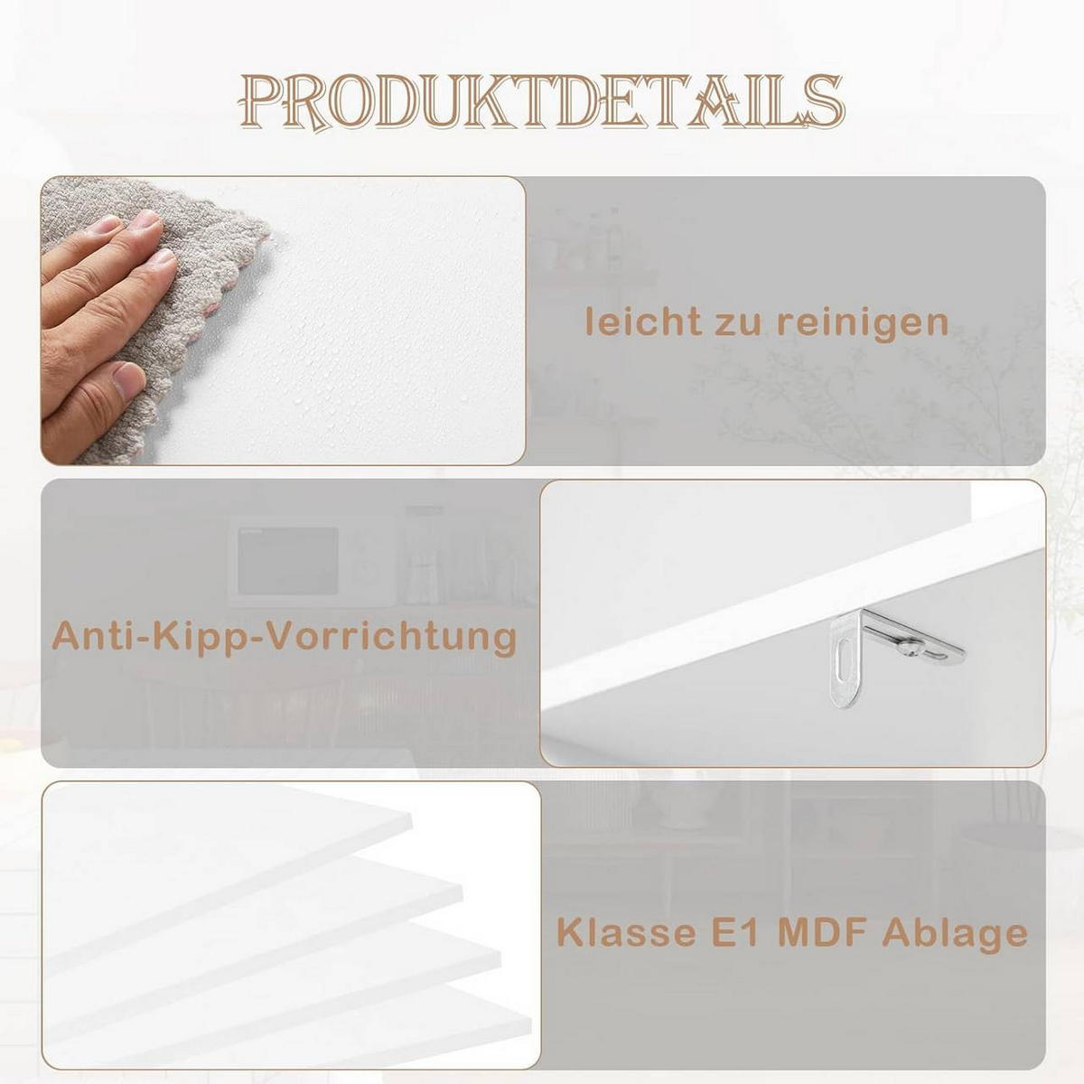 REGALE Bücherregal mit 10 Fächern, 136x29x136cm, Weiß - Weiß, Holzwerkstoff (136/136/29cm) - Woltu