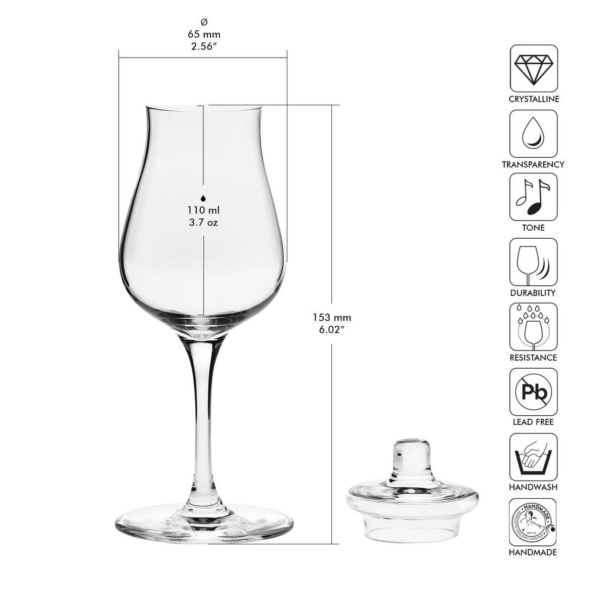 WHISKYGLAS, 1 Stk., 110 ml, Handgemacht - Transparent, Glas (0.11L) - Krosno Glass