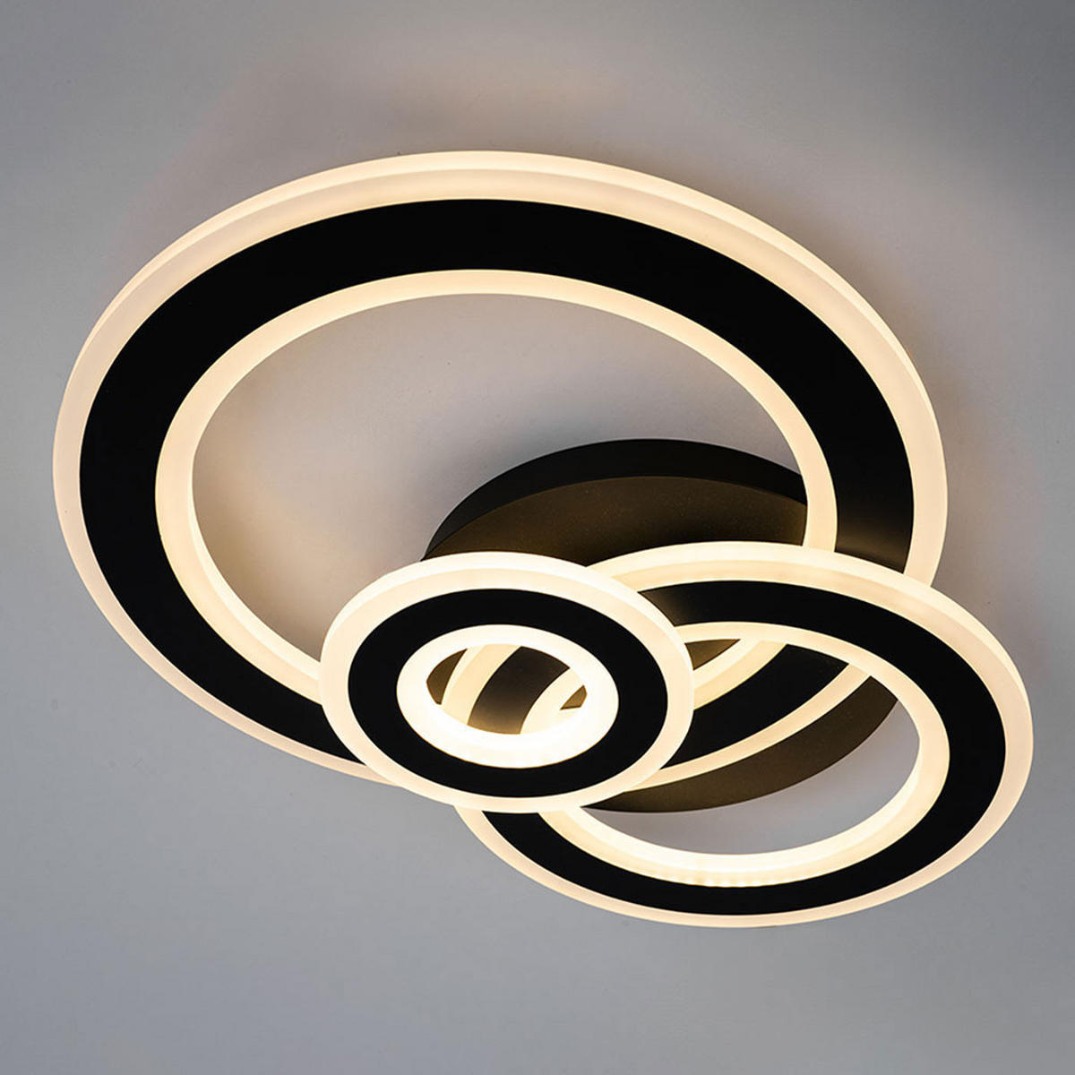 LED DECKENLEUCHTE Metall Grau RIO - Grau, Metall (47.5/36/7cm) - Wofi