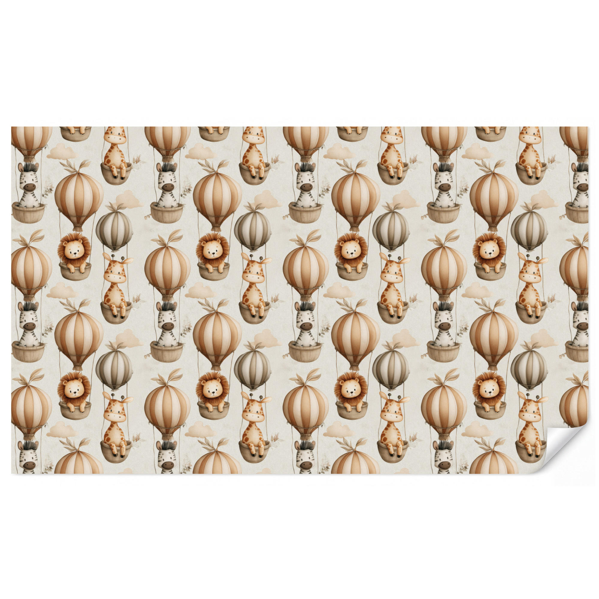 OnlyWow Kindertapete Beige 500x300 cm